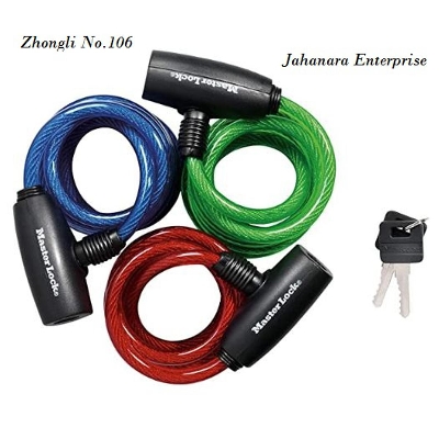 Picture of Multi Purpose Cable Lock for Bicycle, Bikes, Door, Lockers, Multi Function Cable Lock Multi Color