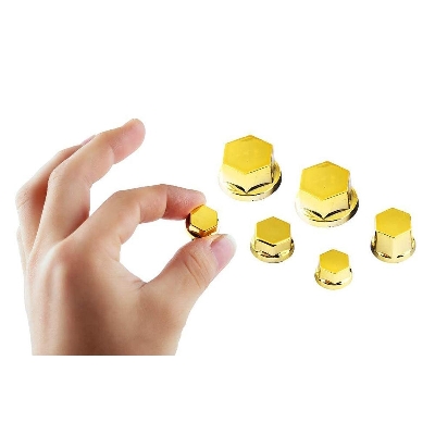 Picture of 30 Pcs/Set Motorcycle Nut Bolt Cap Cover Decoration for Any Bike Golden – Motorbike Decorative Molding – Bike Accessories
