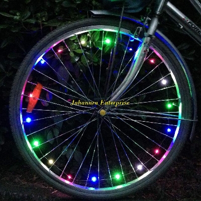 Picture of LED Bike Wheel Lights Waterproof Bike Spoke Light for Kids Bike Rim Lights with 2 Modes Cycling Neon Lamps Easy Installing Wheel Spoke Lights - Fits All Standard Spoke Wheel Cycling Rim Tire