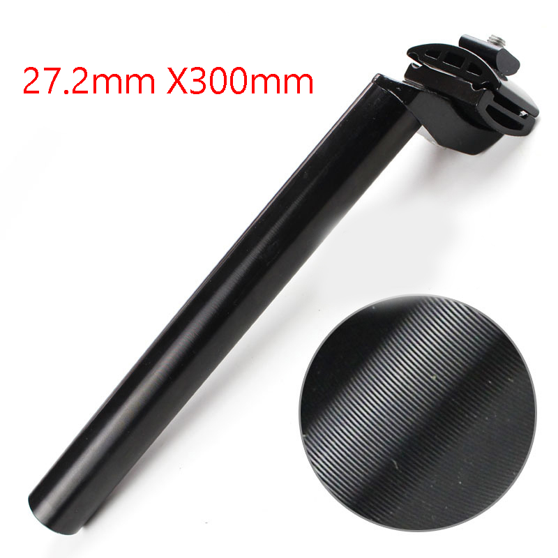 Picture of Aluminum Alloy Bike Seatpost 27.2  Lengthened Seat Posts Tube Extra Long Seat Post for MTB Mountain Road Bicycle (Black)