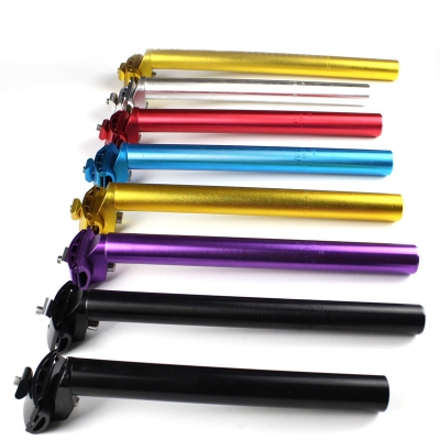 Picture of Aluminum Alloy Bike Seatpost 27.2  Lengthened Seat Posts Tube Extra Long Seat Post for MTB Mountain Road Bicycle (Black)