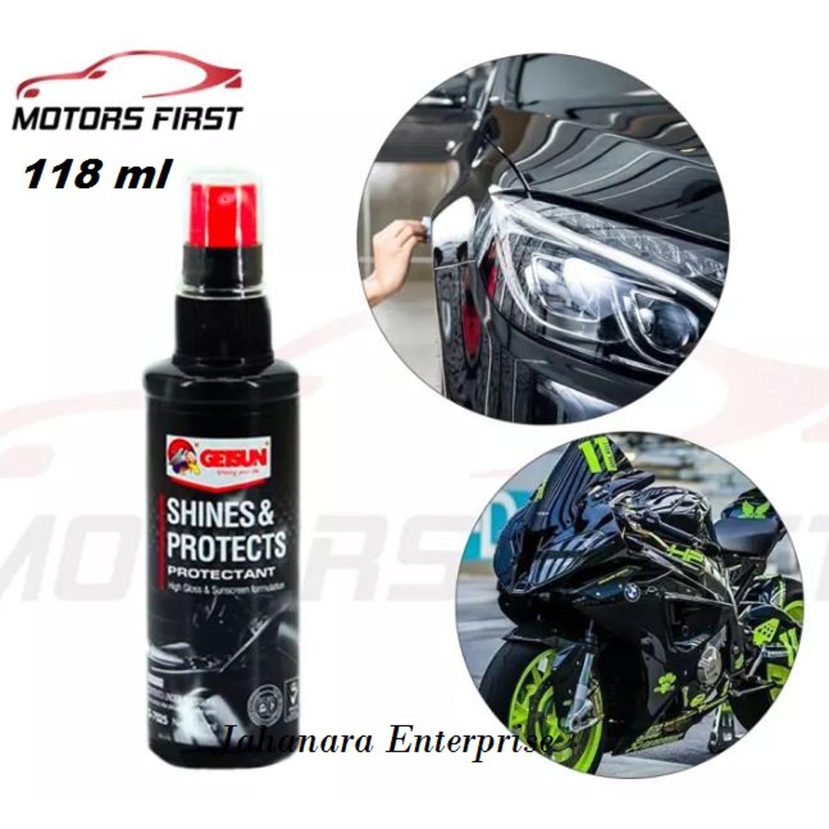 Picture of Car & Motorcycle Shine Polish Exterior Vehicle Care | Polishes and Waxes | High Gloss & Sunscreen Formulation Shines and Protects Protectant 118ML