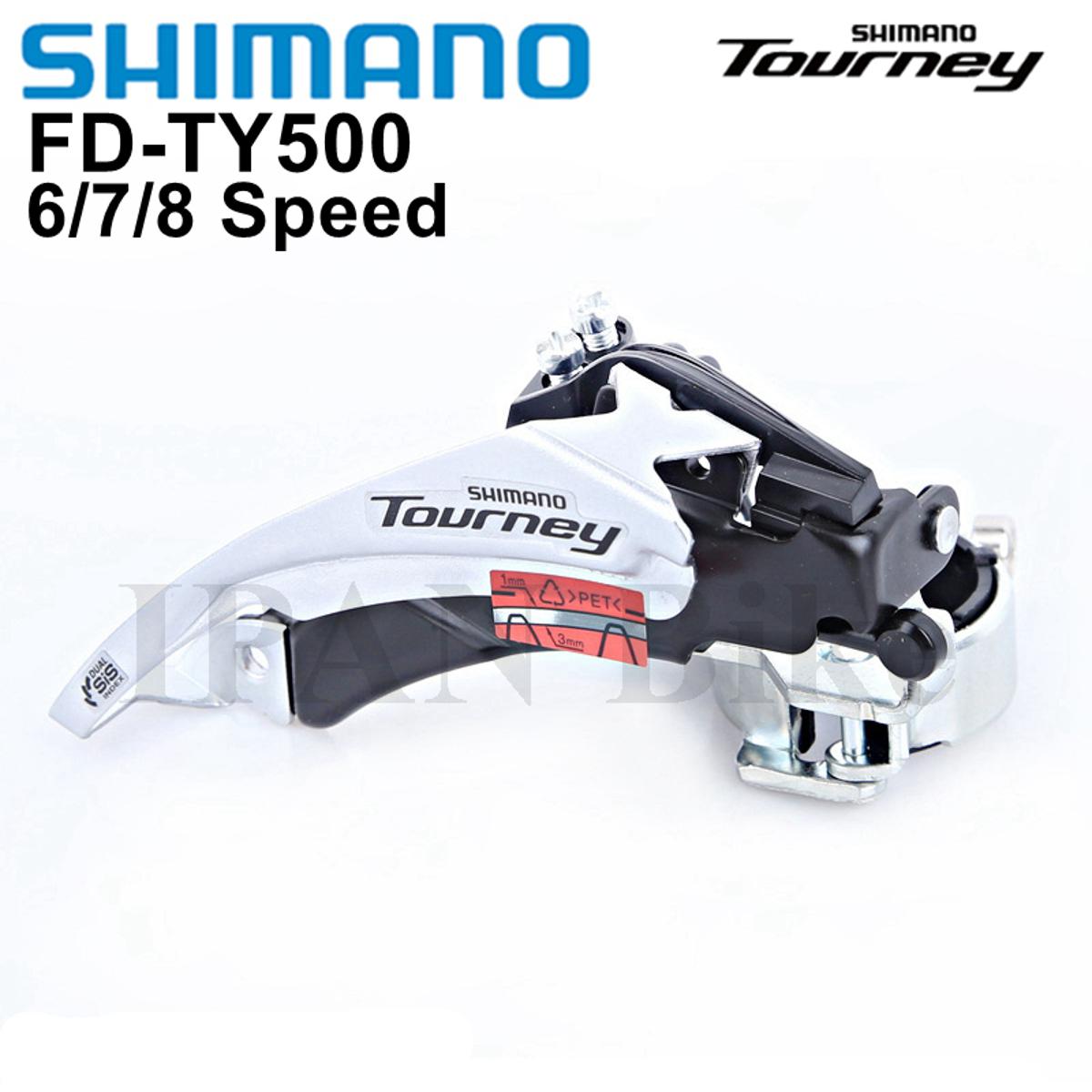 Picture of SHIMANO TOURNEY FD- TY500 FRONT DERAILLEUR TRIPLE 31.8 OR 34.9 DUAL PULL GEAR MECH