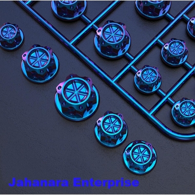 Picture of 30Pcs/Set Motorcycle Nut Bolt Cap Cover Decor Motorbike Ornamental Molding For ANY BIKE Red/Green/Silver/Blue/Golden