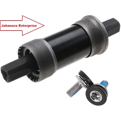 Picture of Mountain Bike Square Cartridge Taper Bottom Bracket 68x122.5mm Bicycle Axle Sealed Black Mountain Bike with Waterproof Screws