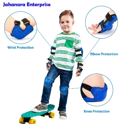 Picture of Knee Pads for Kids/Youth, Knee Pad and Elbow Pads Wrist Guards Protective Gear Set for Roller Skates Cycling BMX Bike Skateboard Inline Skating's Scooter Riding