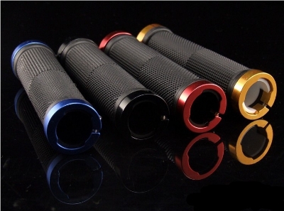 Picture of Bicycle Grip Anti-skid Handlebar Grip Aluminiam Ring Nylon Bicycle Handlebar Grips Cycling Bicycle Accessories Non_slip Bicycle Handgrip
