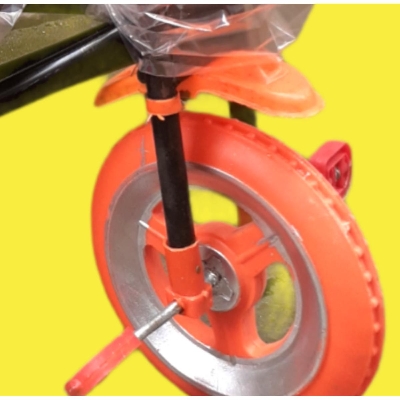 Picture of Baby Tricycle Wheel Nylon Front Pedal Wheel With Rod & Pedals 1 pc Front Baby Accessories