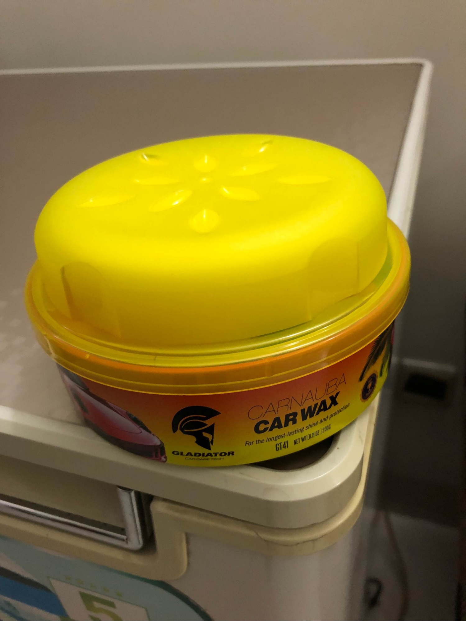 Picture of Gladiator Carnauba Car Wax (230 gm) Cream Polish For Car/Motorcycle long-lasting shine and protection with formula carnauba wax, Shines, Protects and Reveals Your Car