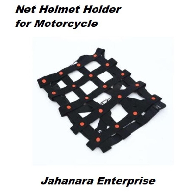 Picture of Motorcycle Bike Back Seat Net Cover Cargo Net Helmet Holder Universal