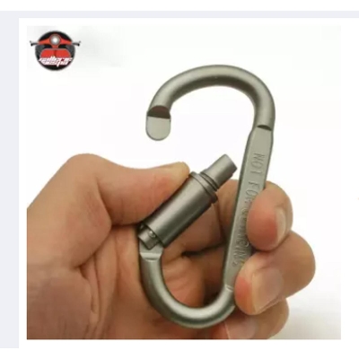 Picture of Aluminum alloy D Ring Clip D Shape Super Strong keyring Keychain Clip for Outdoor Camping