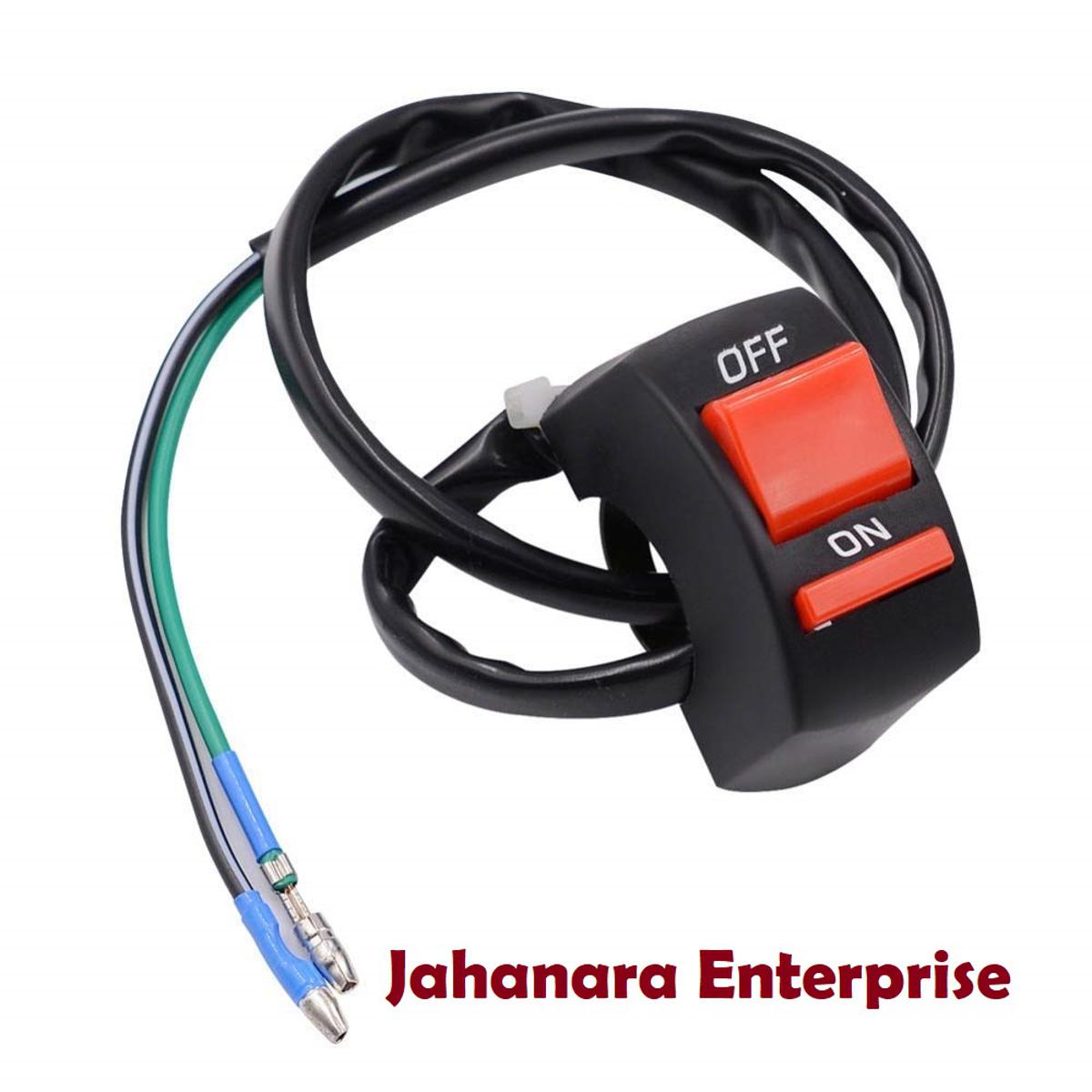 Picture of Handlebar Mounting Switch DC 12V Fog Lamp Switch for Head Light Electrical System (Red)