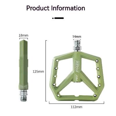 Picture of Mountain Bike Pedals ENLEE PRO Bicycle Cycling Pedals Aluminum Non-Slip Surface for 9/16 MTB BMX Mountain Road Bike Hybrid Pedals