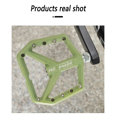 Picture of Mountain Bike Pedals ENLEE PRO Bicycle Cycling Pedals Aluminum Non-Slip Surface for 9/16 MTB BMX Mountain Road Bike Hybrid Pedals