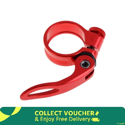 Picture of Aluminum Alloy Seatpost Clamp Quick 31.8mm MTB Bike Cycling Saddle Seat Post Clamp Quick Release Lock