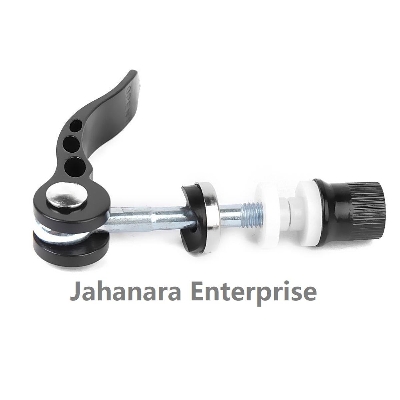 Picture of Bike Seat Clamp Aluminum Alloy Quick Release Bicycle Binder Clamp Bolt Seat Post 6 x 55mm Pole (Black)