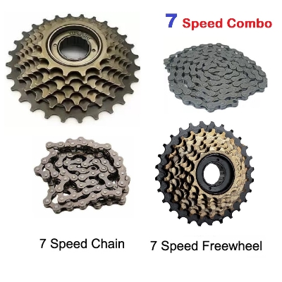 Picture of Bicycle 7S Freewheel 7 Speed Mountain MTB 14-28 Teeth + 7S Chain (Freewheel+ Chain) - সাইকেল - সাইকেল