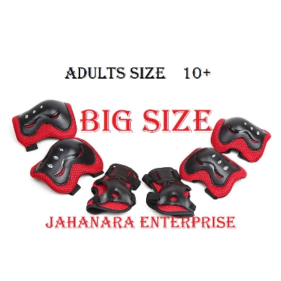 Picture of Large Size Knee and Elbow Pads/Guards – Protective Gear Set for Ages 10+ for Scooter Riding, Roller Skating, Cycling, BMX Biking, Skateboarding, and Outdoor Sports – Bike Helmet