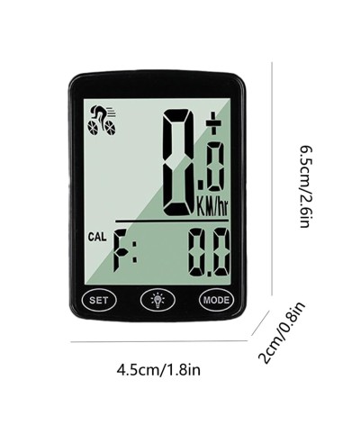 Picture of Waterproof Auto Bike Computer Light Mode Touch Switch  Wired Bicycle Computer Cycling Speedometer with LCD Backlight