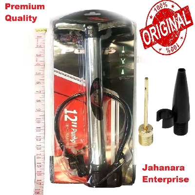 Picture of Aluminium Body Pumper Bike Floor Pumps Bicycle Tire Air Pump Road Bike Tyre Pumb for Road Bikes, Mountain Bikes, Basketball, Swimming Ring and Motorboat - Bike