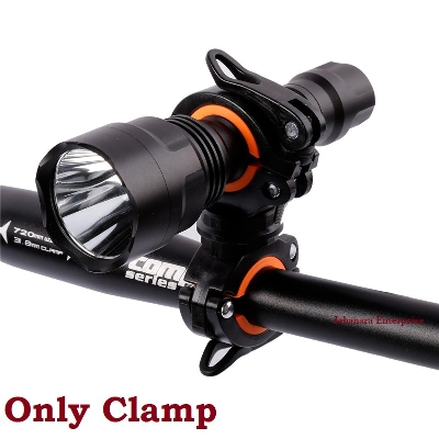 Picture of Deemount Bicycle Light Bracket Bike Lamp Holder LED Torch Headlight Pump Stand Quick Release Mount 360 Degree Rotatable