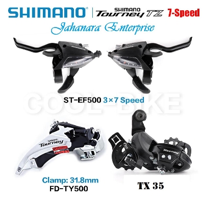 Picture of SHIMANO TOURNEY Bike 7 Speed Derailleur Kit Set Bicycle Parts