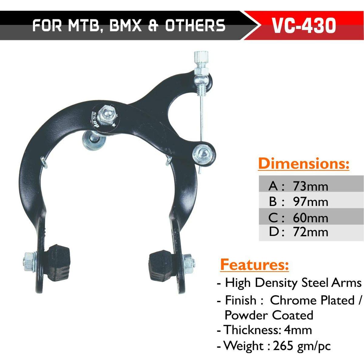 Picture of Bicycle Caliper Brakes International Standards Kakra System Baby Cycle Brake Front & Rear - Bike