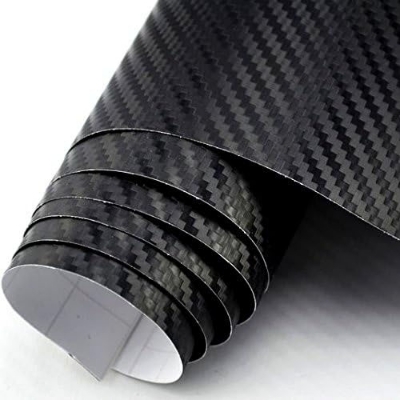 Picture of Sticker Black Carbon Fiber (18"×3" )Vinyl Wrap Texture 3D self adhesive DIY Decor Bike ,Motorcycle,Car stickers
