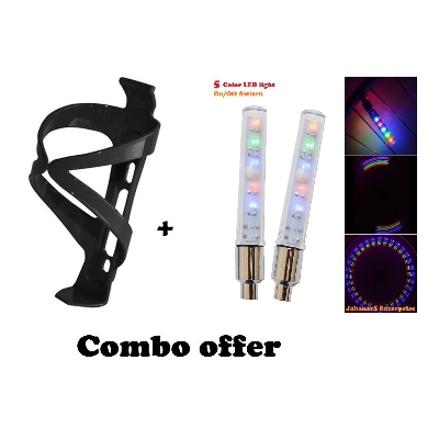Picture of Big Size Led Wheel Light+ Bicycle Bottle Holder combo