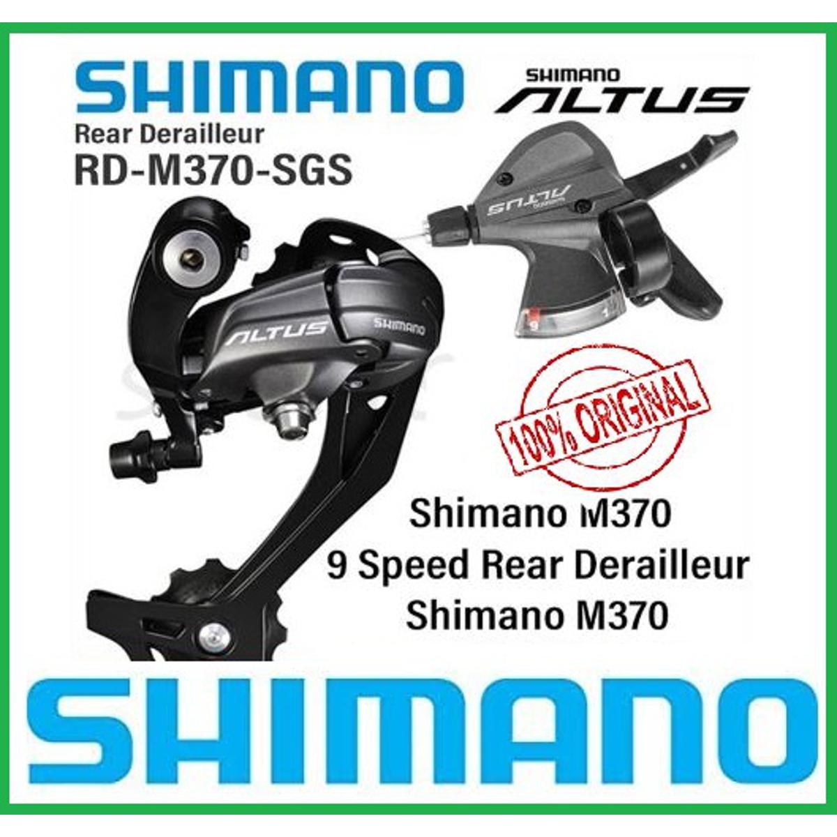 Picture of SHIMANO Altus SL-M370 Shifter RD-M370 Rear Derailleur 3x9-Speed MTB