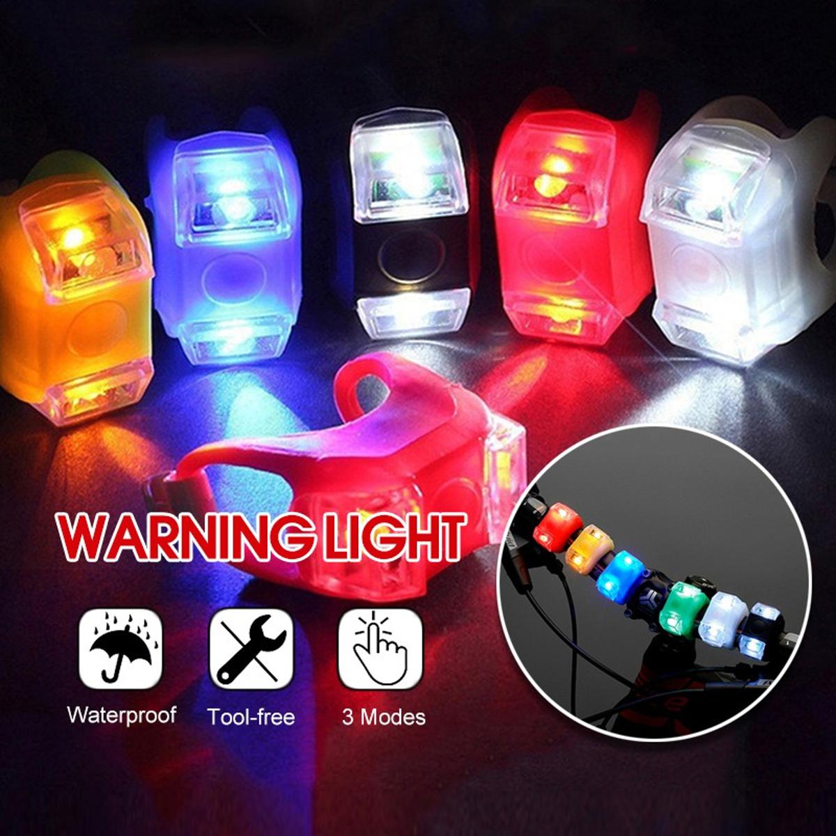 Picture of 2Pc LED Bicycle Safety Light Cycling Bike MTB lampu Lajak (3 Mode) Frog Strobe Tail Rear Light Warning Light - Cycle Accessories