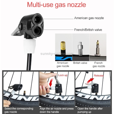 Picture of Bike & Cycle Air Pressure Pumper Hand Activated for Bike, Ball, Tire, Pool Chrome - Bike