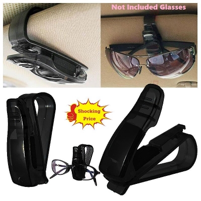 Picture of Car Accessories Sun Visor Sunglass Eyeglasses Glasses Card Pen Abs Holder 1pc