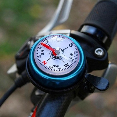 Picture of Compass Bicycle Bell Mountain Bike Aluminum Alloy Compass Bell Horn Car Bell For Bicycle Accessories 1pc