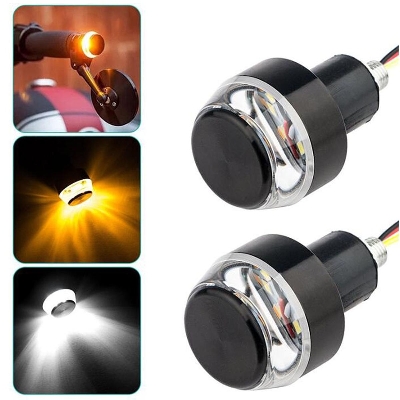 Picture of 2Pcs New Motorcycle LED Modified Turn Signal Motorcycle Hand Lamp Light Mountain Bike Signal Light Handlebar Light