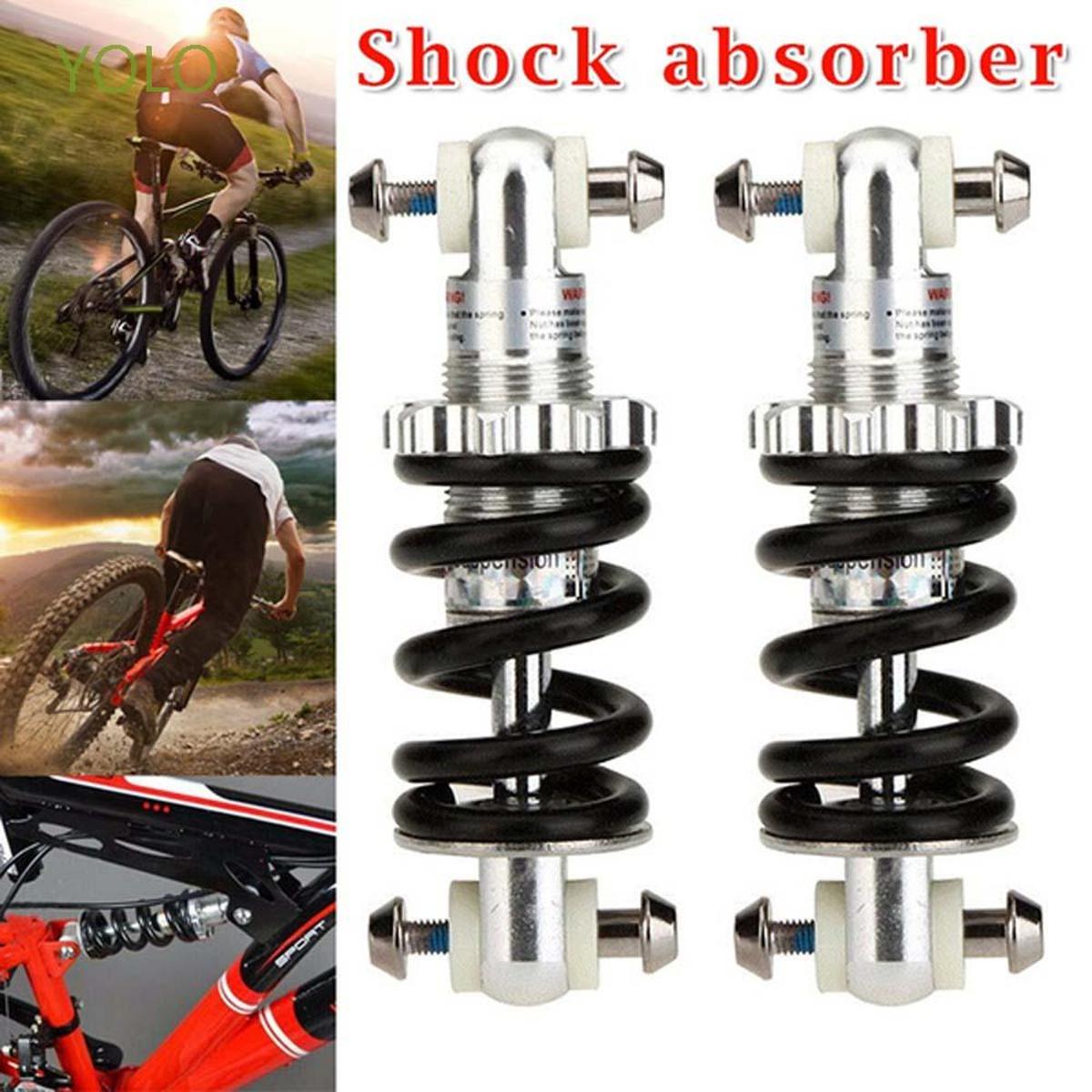 Picture of 2 pc Durable Rear Shocks 500lbs-1500lbs Suspension Spring Shock Absorber Easy to Install Cycling 100-150mm Bike Accessories