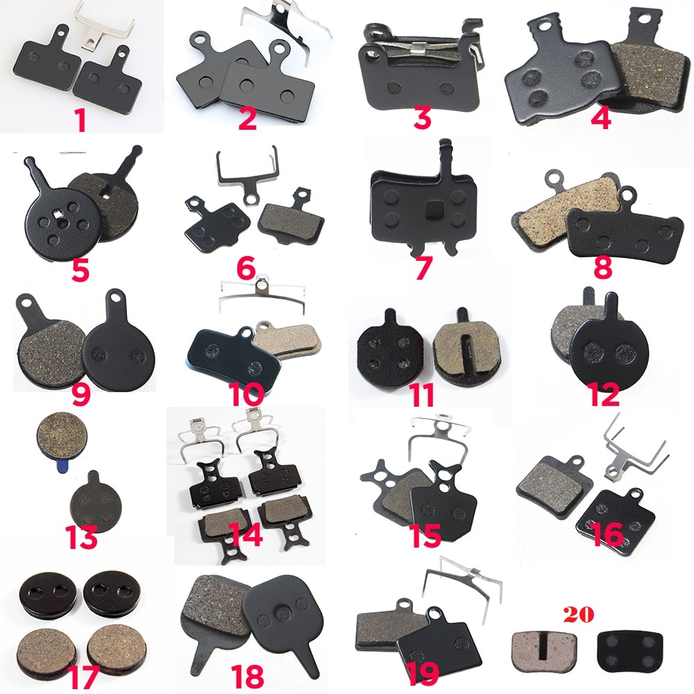 Picture of Brake Pads Resin Semi-Metallic Mountain Road Cycling Braking Disc Parts for BB8 NOVELA YINXING BOLIDS FOREVIR 2pc with spring