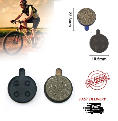 Picture of Bicycle Brake Pads, Bicycle Disc Brake Pads Black Brake Disc Rotor High Quality Resin Semi-Metal Disc Brake Pads for Mountain Bike Accessories Part, Bike Brake Pads Round