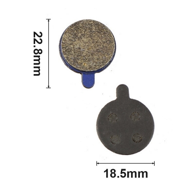 Picture of Bicycle Brake Pads, Bicycle Disc Brake Pads Black Brake Disc Rotor High Quality Resin Semi-Metal Disc Brake Pads for Mountain Bike Accessories Part, Bike Brake Pads Round