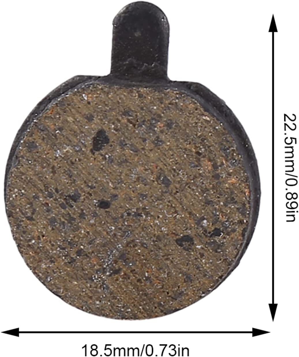 Picture of Bicycle Brake Pads, Bicycle Disc Brake Pads Black Brake Disc Rotor High Quality Resin Semi-Metal Disc Brake Pads for Mountain Bike Accessories Part, Bike Brake Pads Round