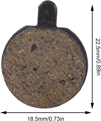 Picture of Bicycle Brake Pads, Bicycle Disc Brake Pads Black Brake Disc Rotor High Quality Resin Semi-Metal Disc Brake Pads for Mountain Bike Accessories Part, Bike Brake Pads Round