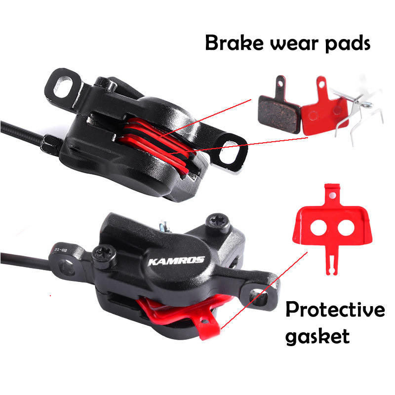 Picture of Kamros Hydraulic Brakes with Rotor Set FRONT & REAR Full set 2pc Disc Free