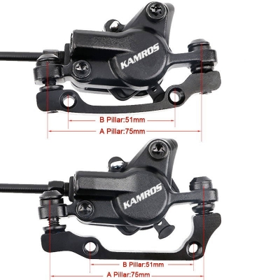 Picture of Kamros Hydraulic Brakes with Rotor Set FRONT & REAR Full set 2pc Disc Free