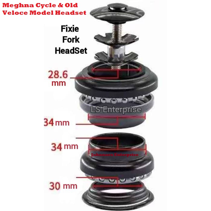 Picture of Bicycle Fixie Fork Headset Fixie Bike Head Set Old Meghna & Veloce Cycle Headset