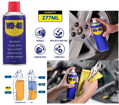 Picture of WD-40 (277ml) MULTI-USE PRODUCT Use For Multipurpose Cleaning Rust Remover lubricant 277ml