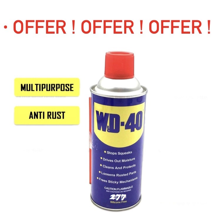 Picture of WD-40 (277ml) MULTI-USE PRODUCT Use For Multipurpose Cleaning Rust Remover lubricant 277ml