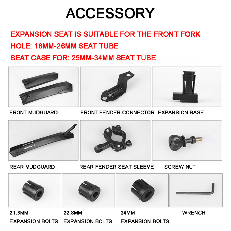 Picture of Bike Fender Bicycle Fenders Cycling Mountain Bike Mud Guards Mtb Mudguard 4 Colors Wings For Bicycle Bike Accessories Bike Parts