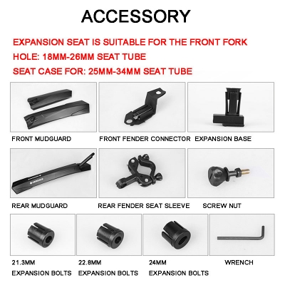 Picture of Bike Fender Bicycle Fenders Cycling Mountain Bike Mud Guards Mtb Mudguard 4 Colors Wings For Bicycle Bike Accessories Bike Parts