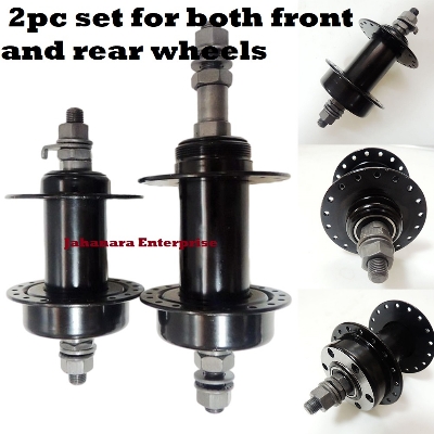 Picture of Steel Sealed Bearings 36 Hole Disc Brake Solid Axis Mountain Bike Hubs 2pc