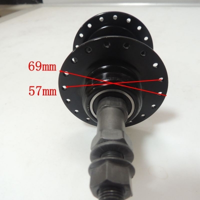 Picture of Steel Sealed Bearings 36 Hole Disc Brake Solid Axis Mountain Bike Hubs 2pc